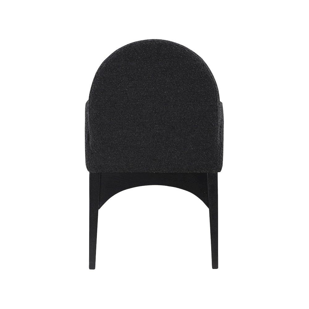 Waldorf Black Boucle Fabric Dining Chair. Picture 2