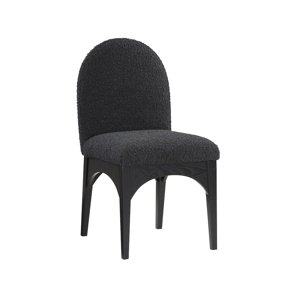 Waldorf Black Boucle Fabric Dining Chair. Picture 1