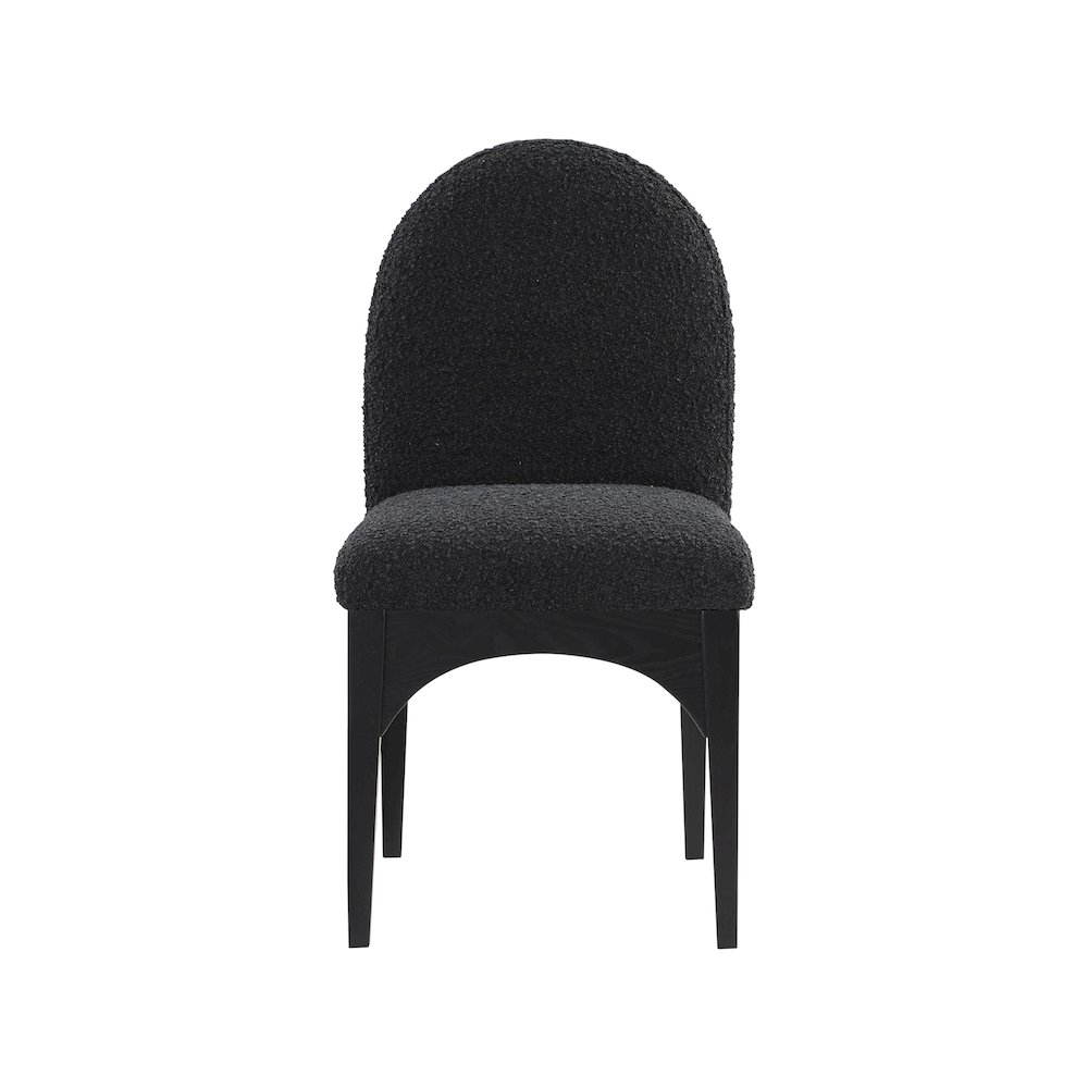 Waldorf Black Boucle Fabric Dining Chair. Picture 3