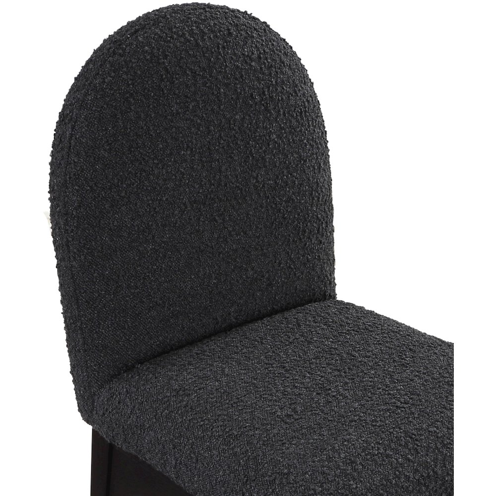 Waldorf Black Boucle Fabric Dining Chair. Picture 6