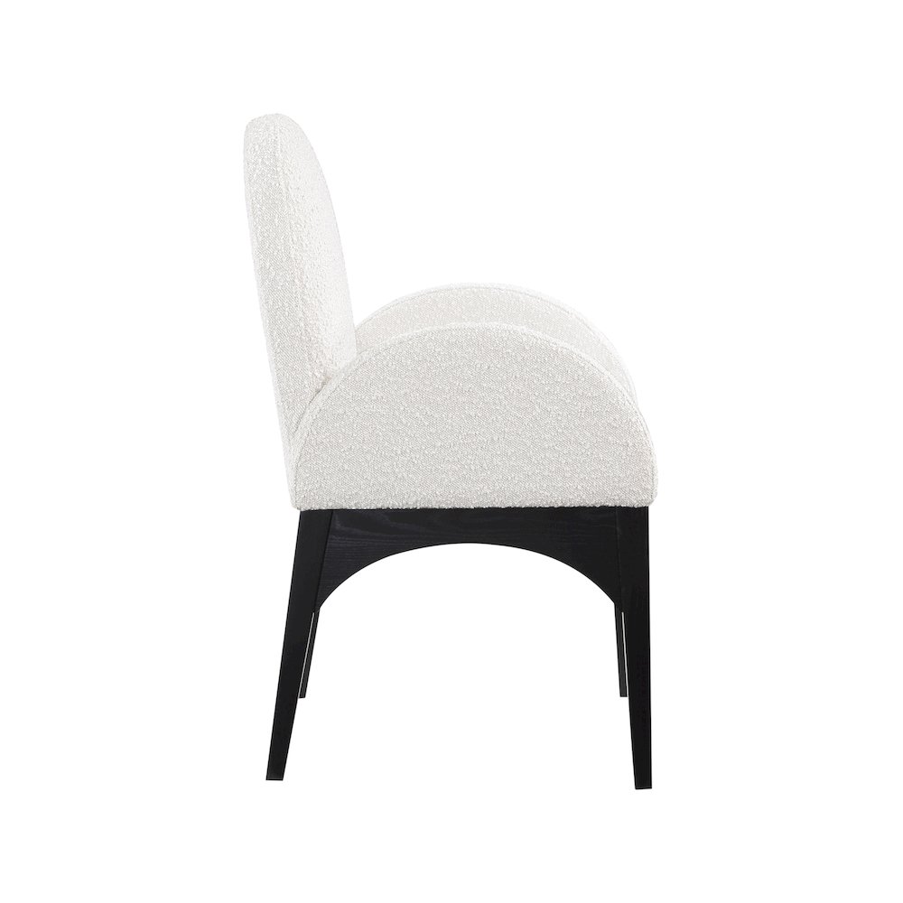 Waldorf Cream Boucle Fabric Dining Chair. Picture 4