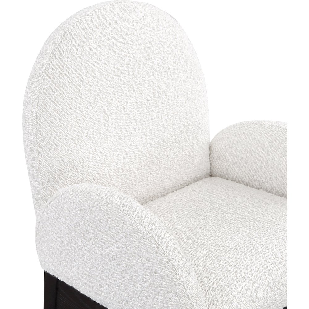 Waldorf Cream Boucle Fabric Dining Chair. Picture 5