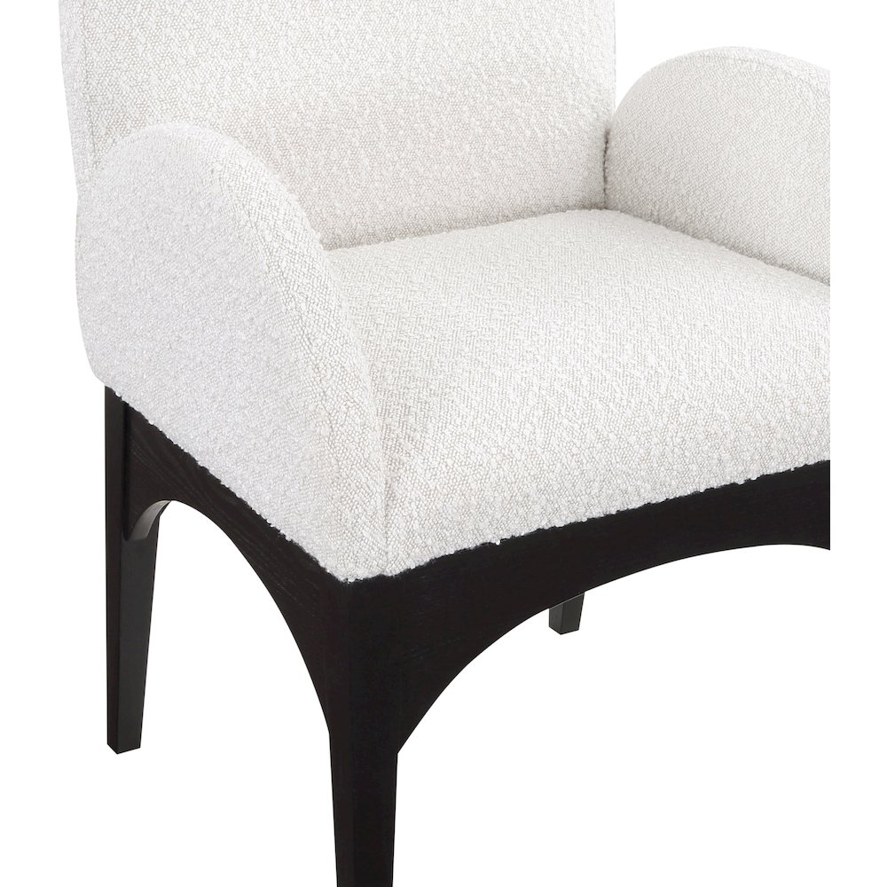 Waldorf Cream Boucle Fabric Dining Chair. Picture 6