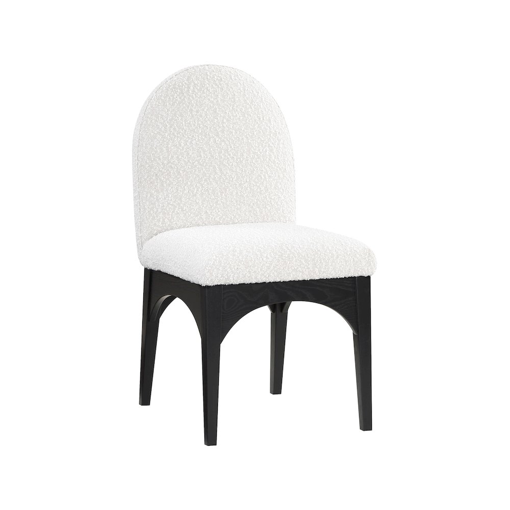 Waldorf Cream Boucle Fabric Dining Chair. Picture 1