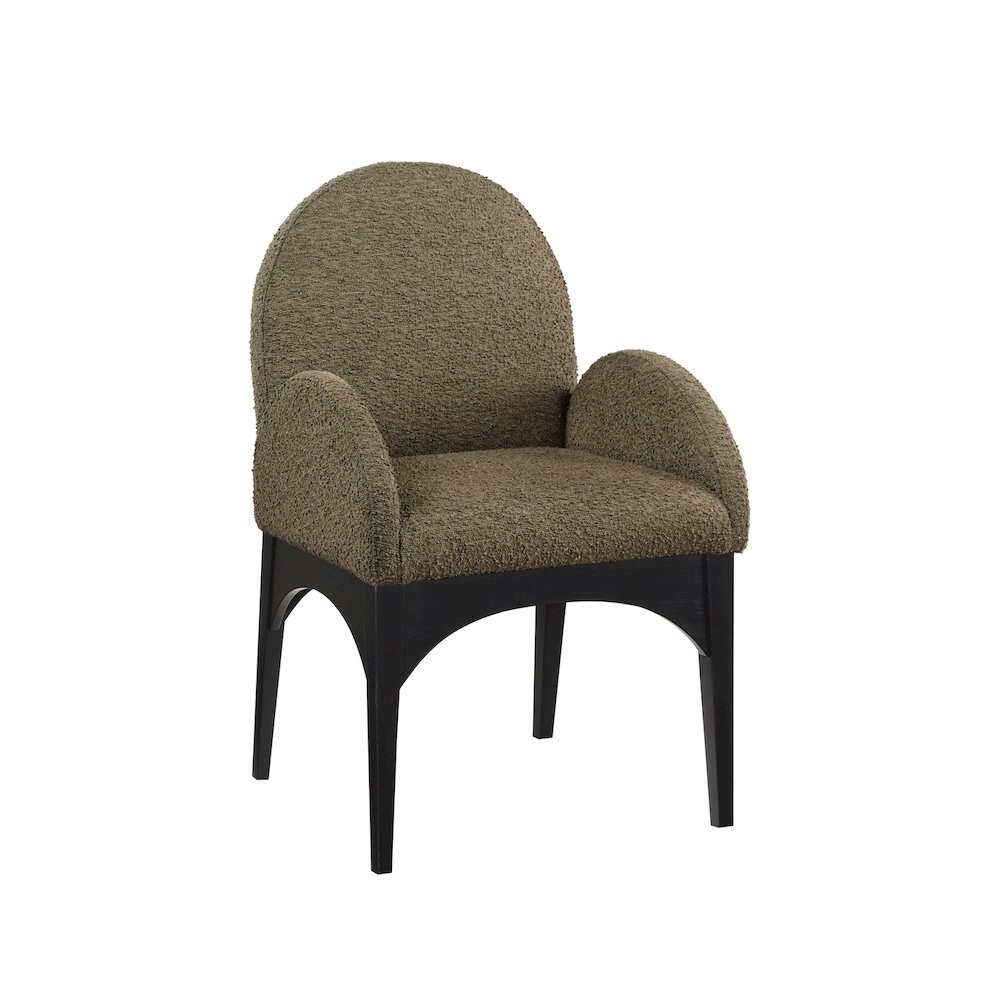 Waldorf Olive Boucle Fabric Dining Chair. Picture 1