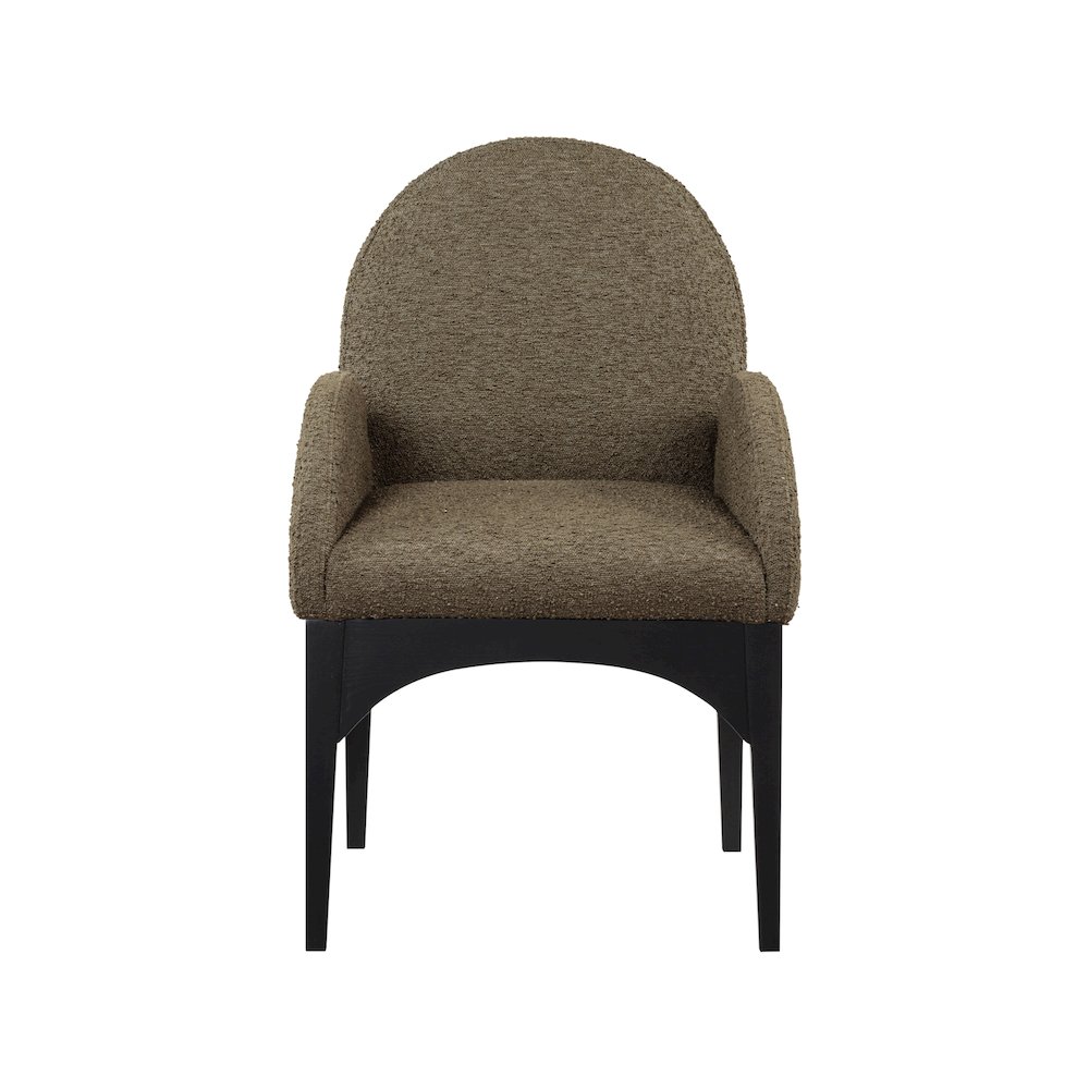 Waldorf Olive Boucle Fabric Dining Chair. Picture 3