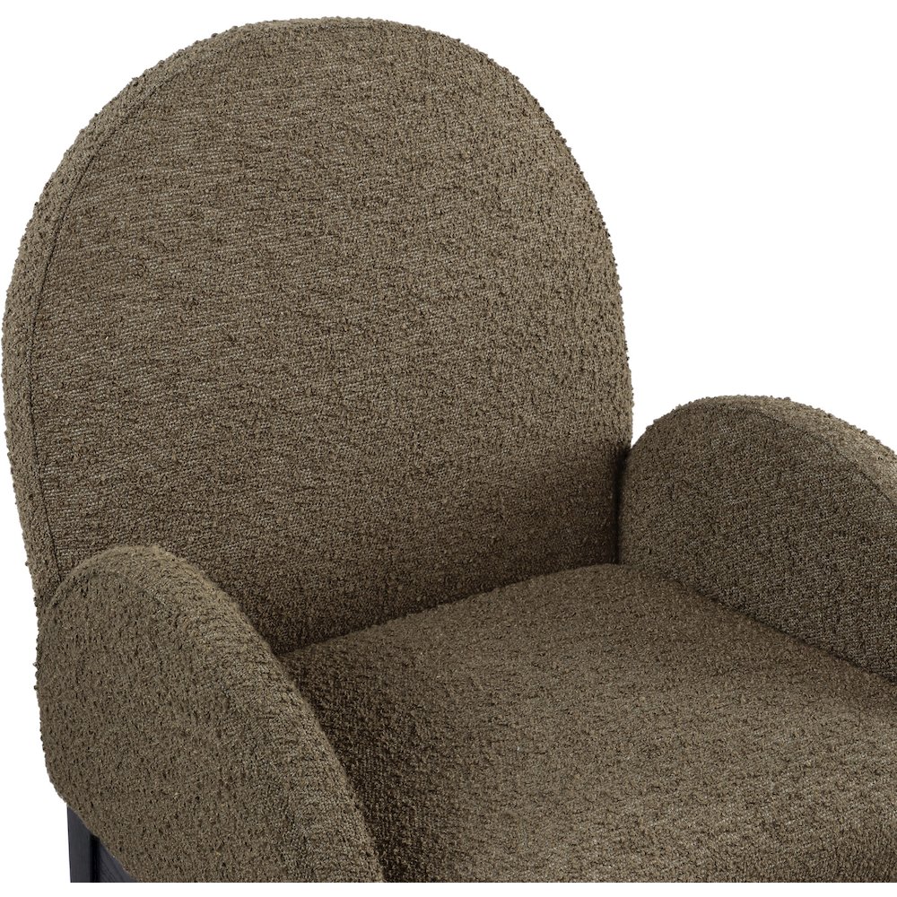 Waldorf Olive Boucle Fabric Dining Chair. Picture 5