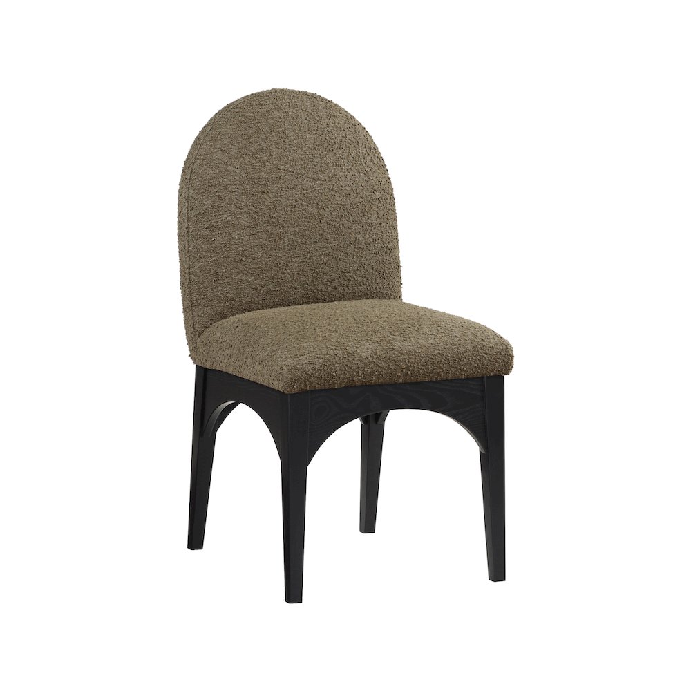 Waldorf Olive Boucle Fabric Dining Chair. Picture 1