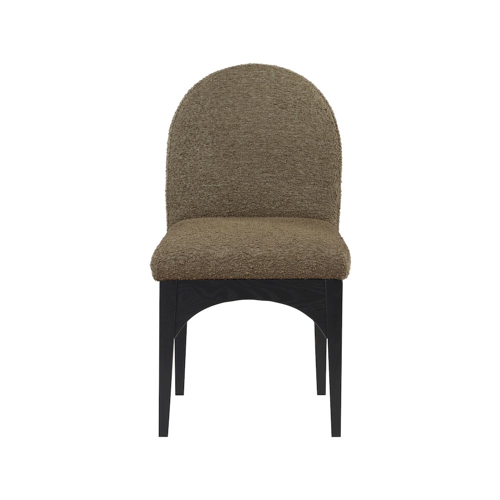 Waldorf Olive Boucle Fabric Dining Chair. Picture 3