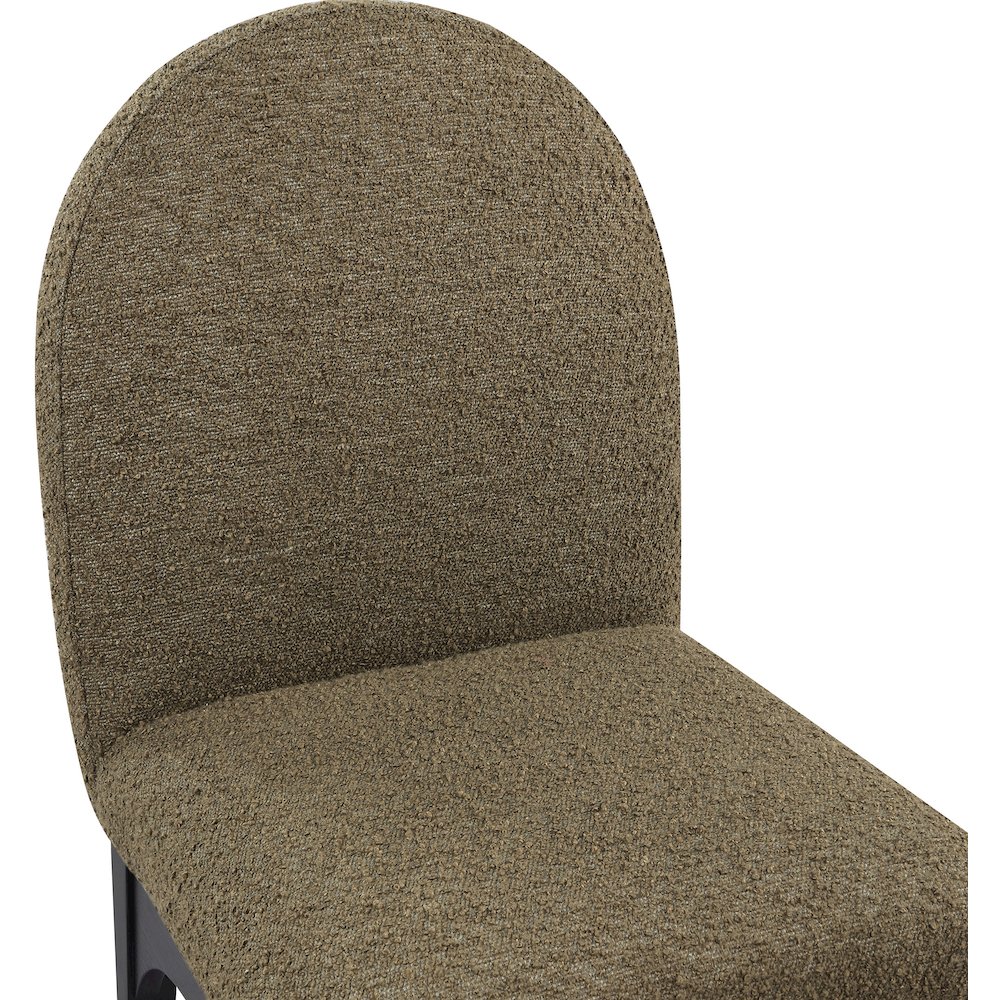 Waldorf Olive Boucle Fabric Dining Chair. Picture 6