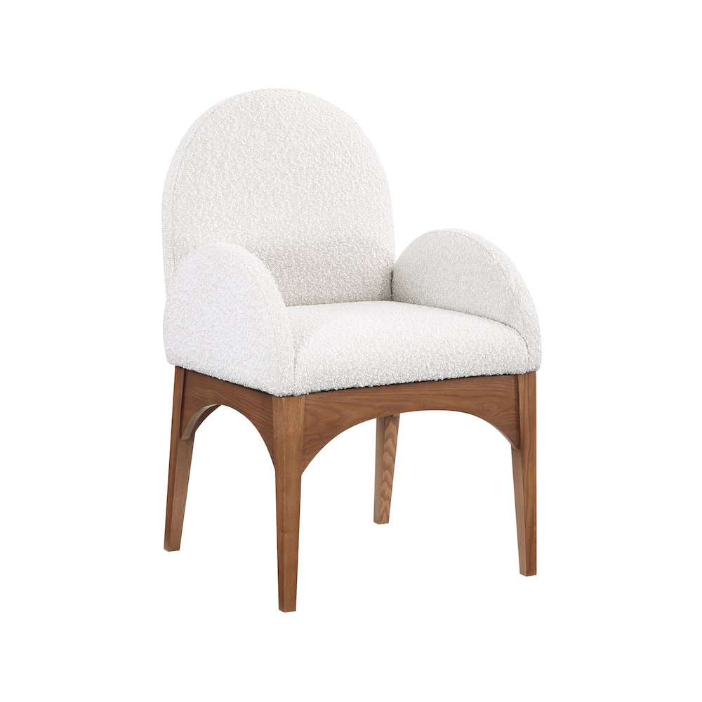 Waldorf Cream Boucle Fabric Dining Chair. Picture 1