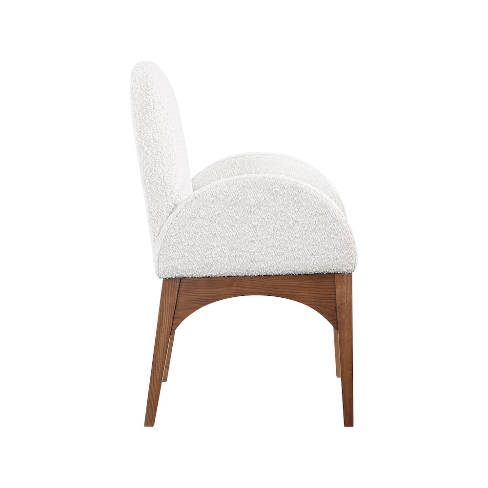 Waldorf Cream Boucle Fabric Dining Chair. Picture 4