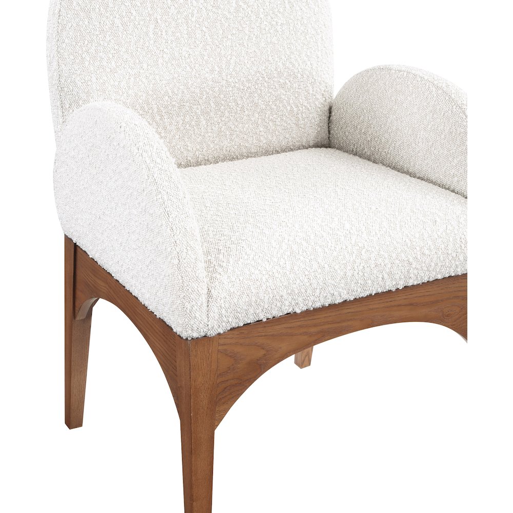Waldorf Cream Boucle Fabric Dining Chair. Picture 6