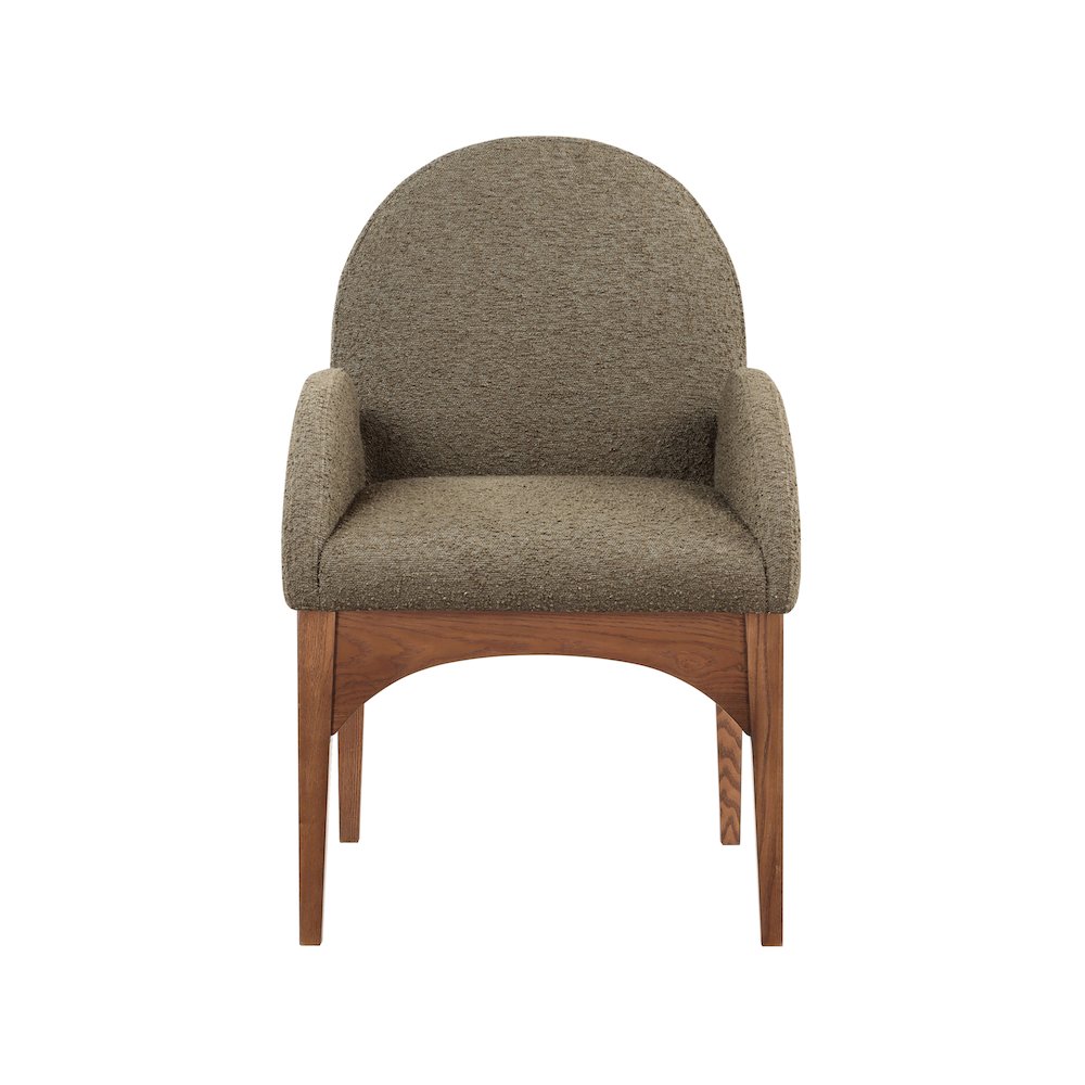 Waldorf Olive Boucle Fabric Dining Chair. Picture 3
