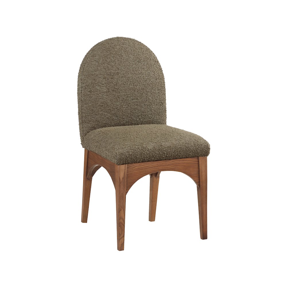 Waldorf Olive Boucle Fabric Dining Chair. Picture 1