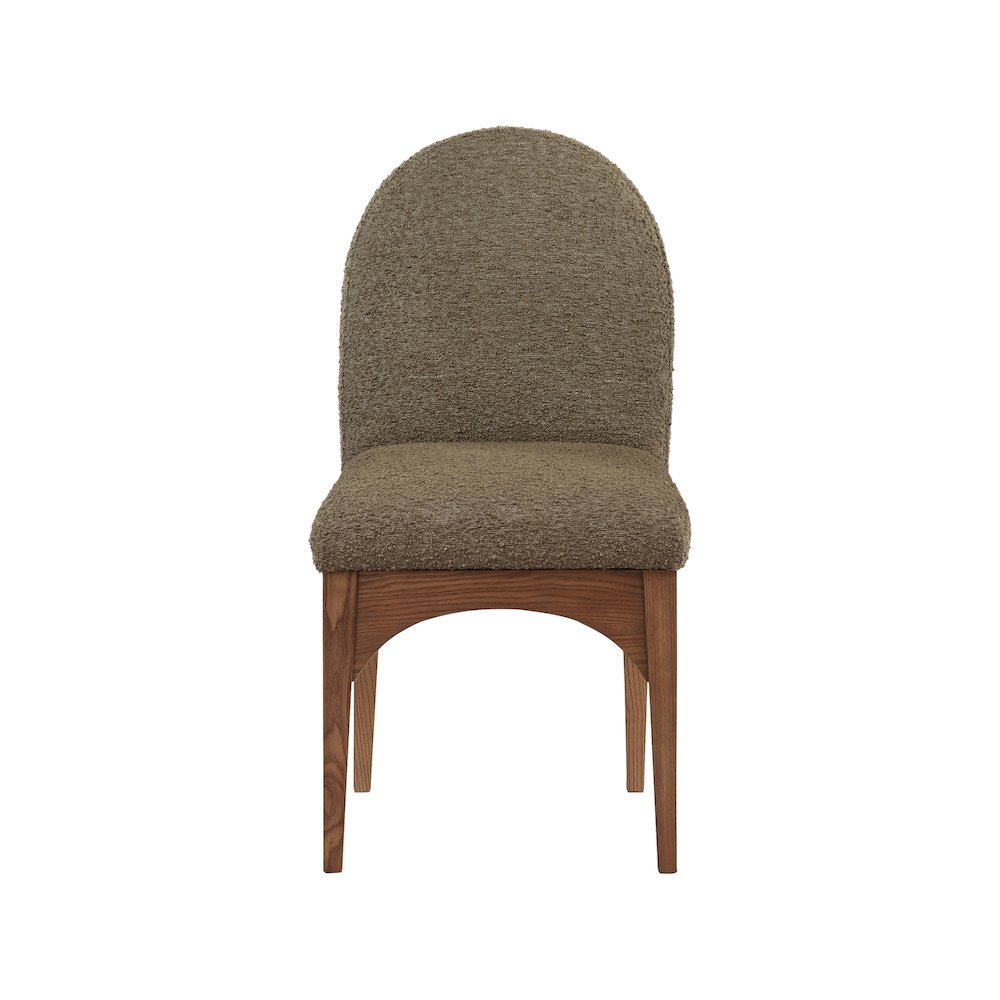 Waldorf Olive Boucle Fabric Dining Chair. Picture 3