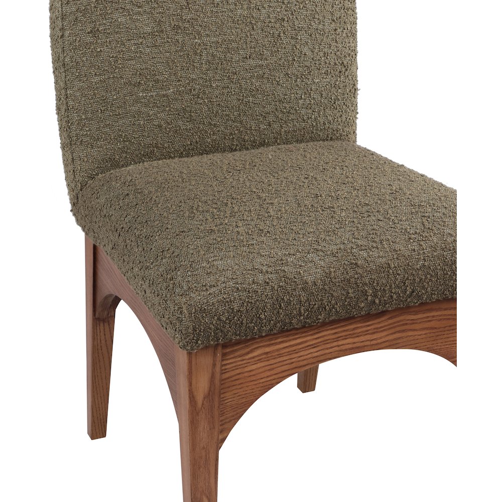 Waldorf Olive Boucle Fabric Dining Chair. Picture 5
