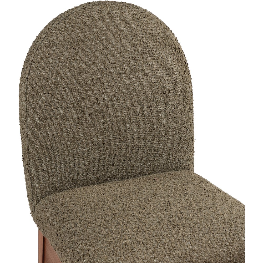 Waldorf Olive Boucle Fabric Dining Chair. Picture 6