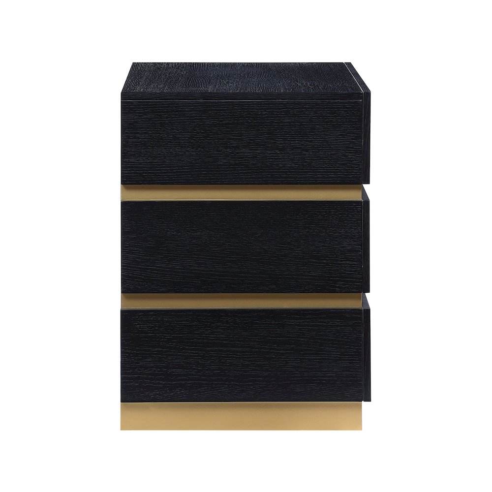 Zaylan Black Night Stand. Picture 3
