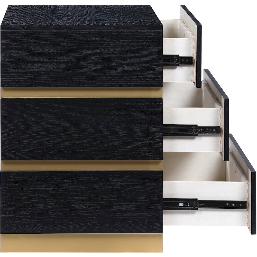 Zaylan Black Night Stand. Picture 4