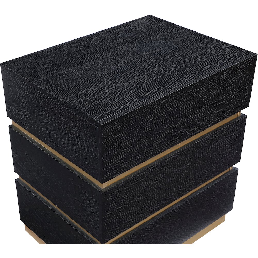 Zaylan Black Night Stand. Picture 6