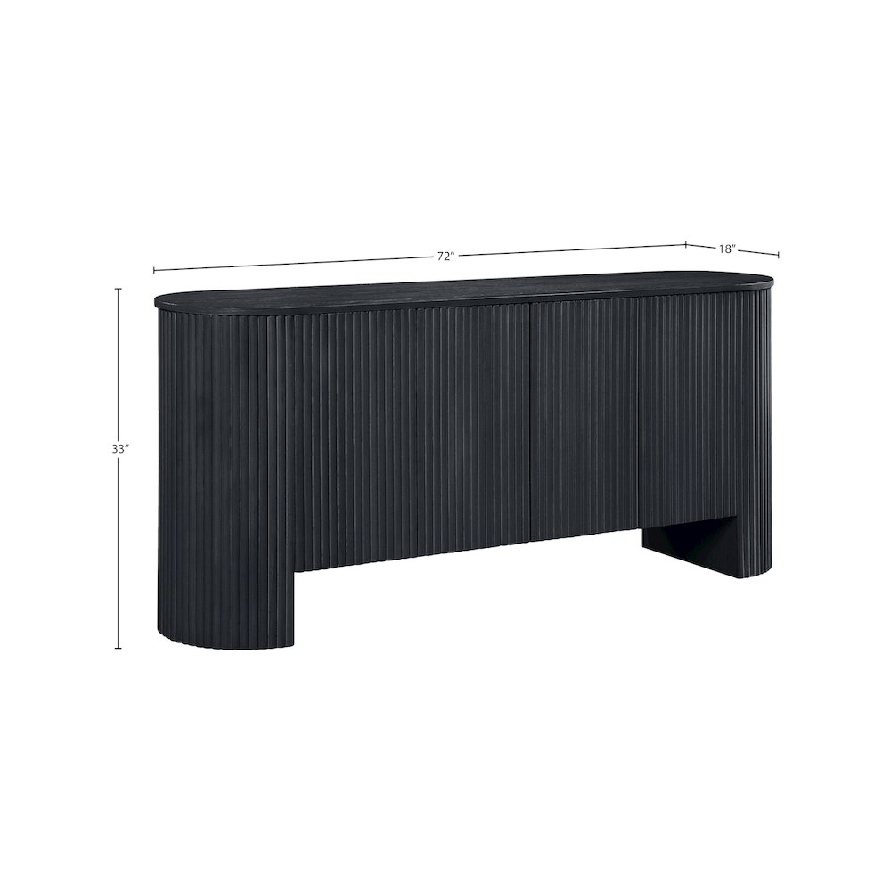Belinda Black Sideboard/Buffet. Picture 9