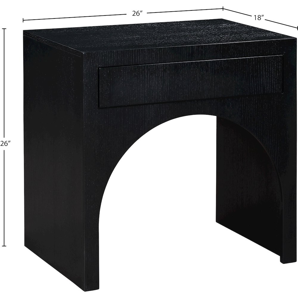August Black Night Stand. Picture 9