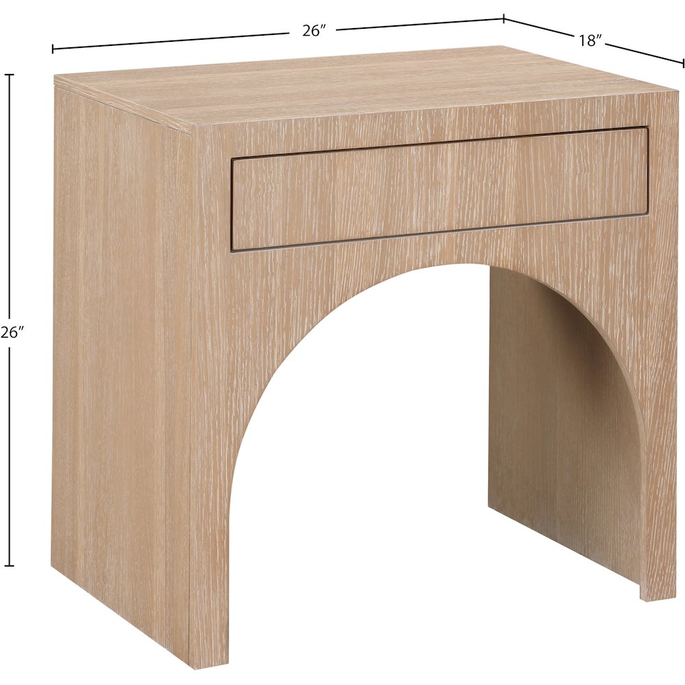 August Oak Night Stand. Picture 9