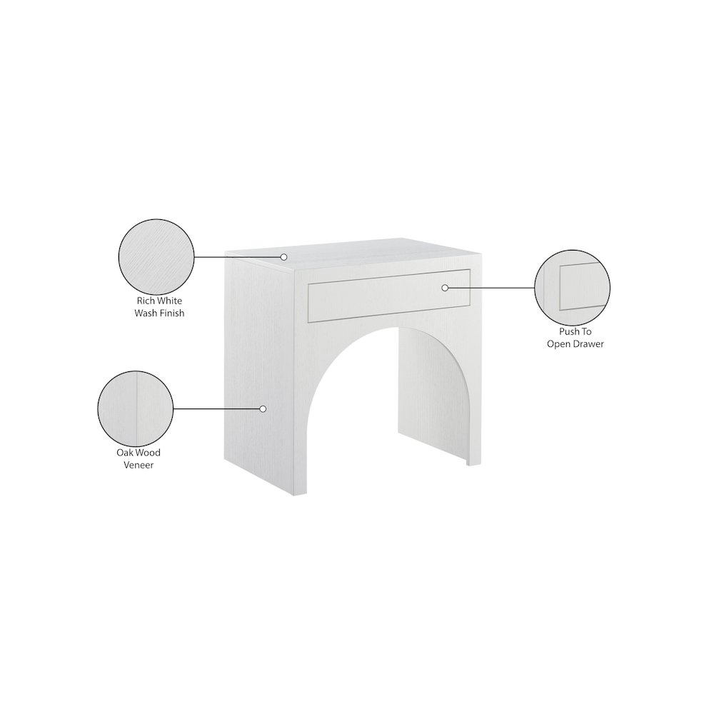August White Night Stand. Picture 10