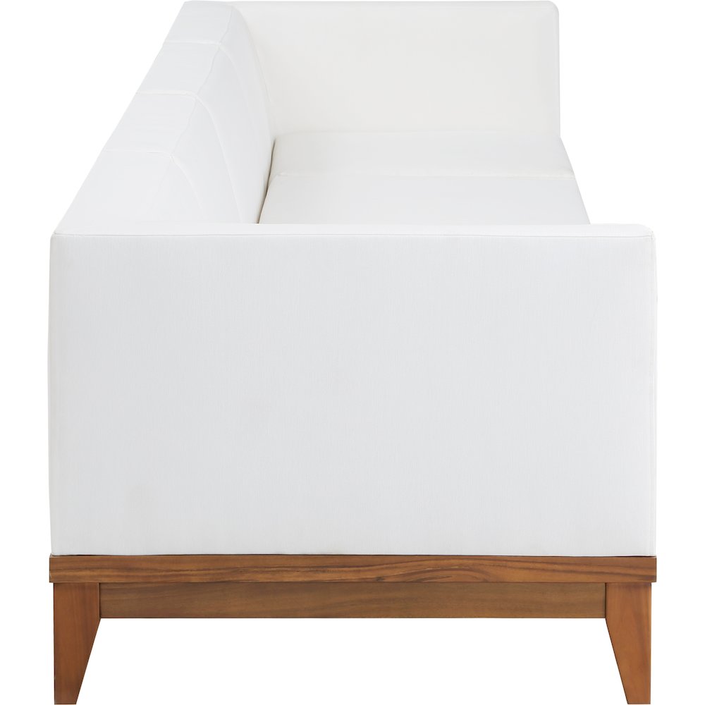 Rio Off White Water Resistant Fabric Outdoor Patio Modular Sofa. Picture 2
