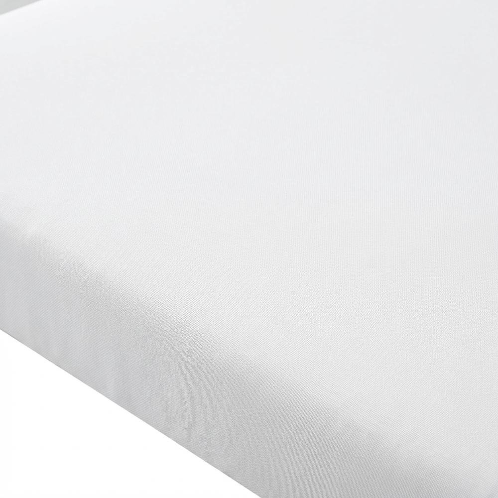 White Fabric Outdoor Modular Sectional, Contemporary Style, Cushioned Seat. Picture 5