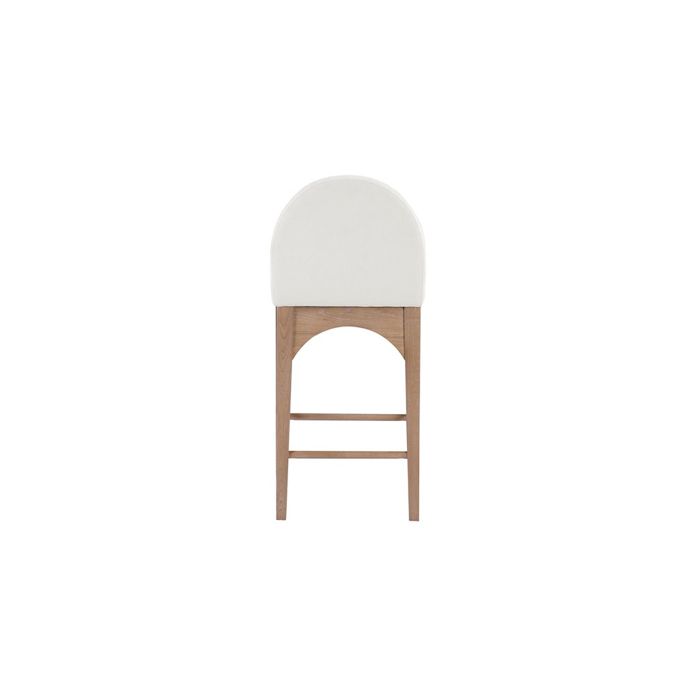 Waldorf Cream Chenille Fabric Stool. Picture 2