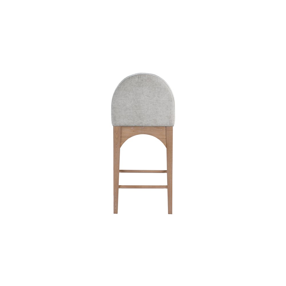Waldorf Grey Chenille Fabric Stool. Picture 2