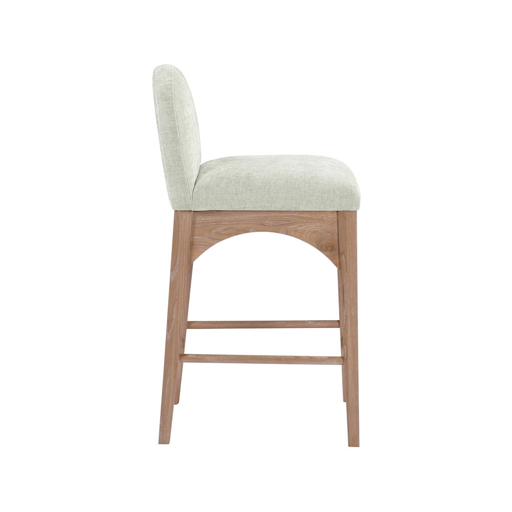 Waldorf Mint Chenille Fabric Stool. Picture 3