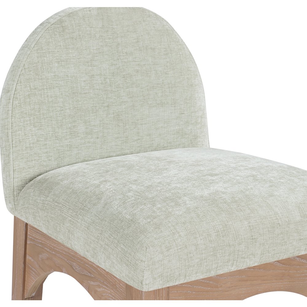 Waldorf Mint Chenille Fabric Stool. Picture 5