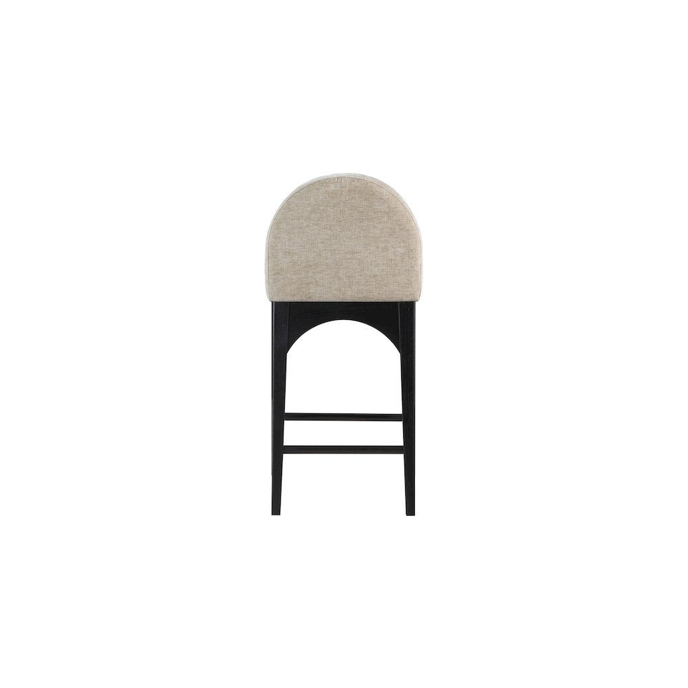 Waldorf Beige Chenille Fabric Stool. Picture 2