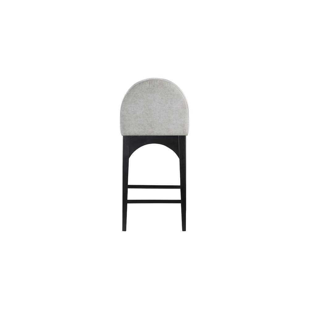 Waldorf Grey Chenille Fabric Stool. Picture 2