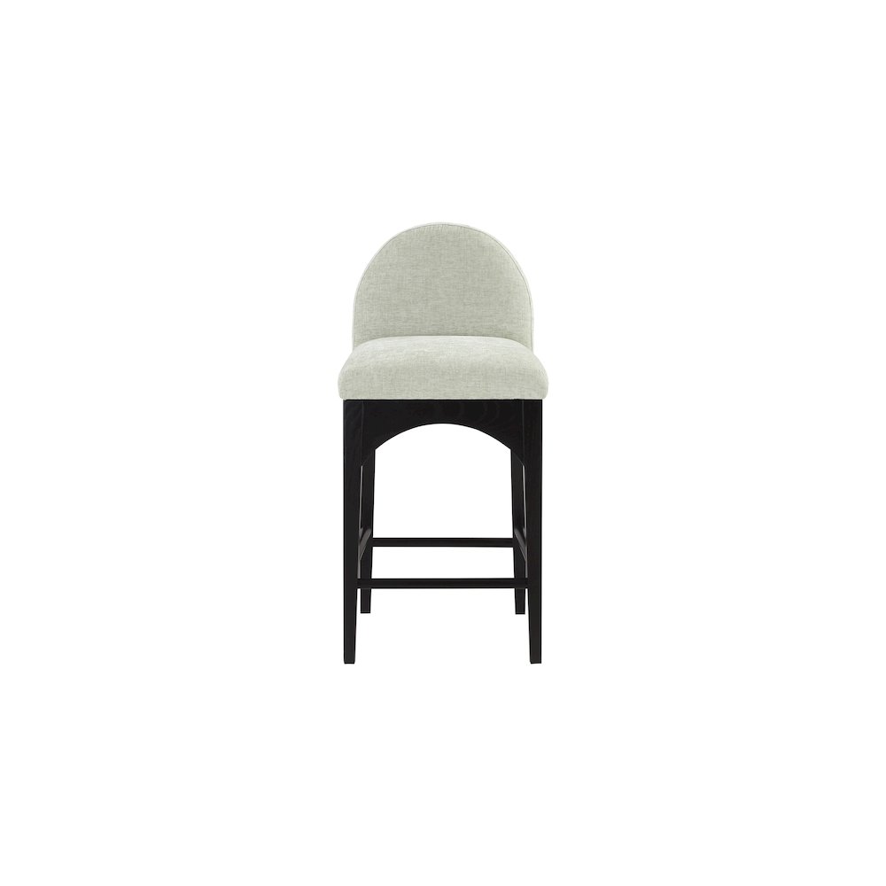 Waldorf Mint Chenille Fabric Stool. Picture 3