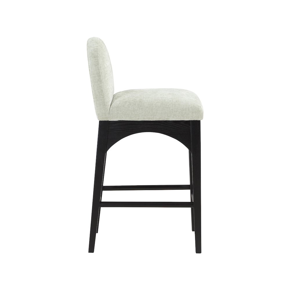Waldorf Mint Chenille Fabric Stool. Picture 4
