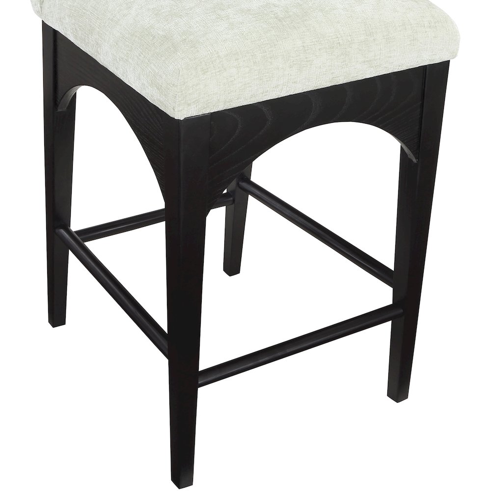 Waldorf Mint Chenille Fabric Stool. Picture 5