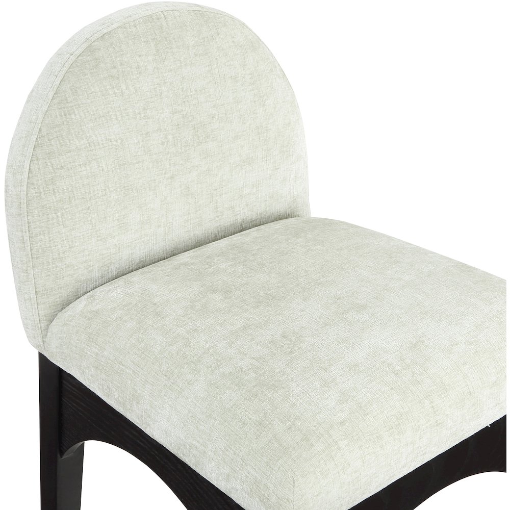 Waldorf Mint Chenille Fabric Stool. Picture 6