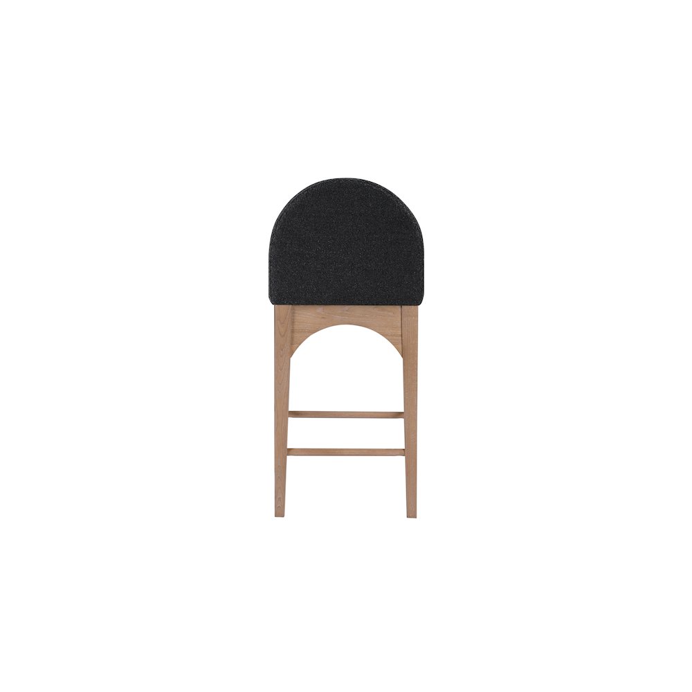 Waldorf Black Boucle Fabric Stool. Picture 2
