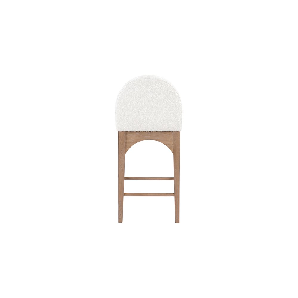 Waldorf Cream Boucle Fabric Stool. Picture 2