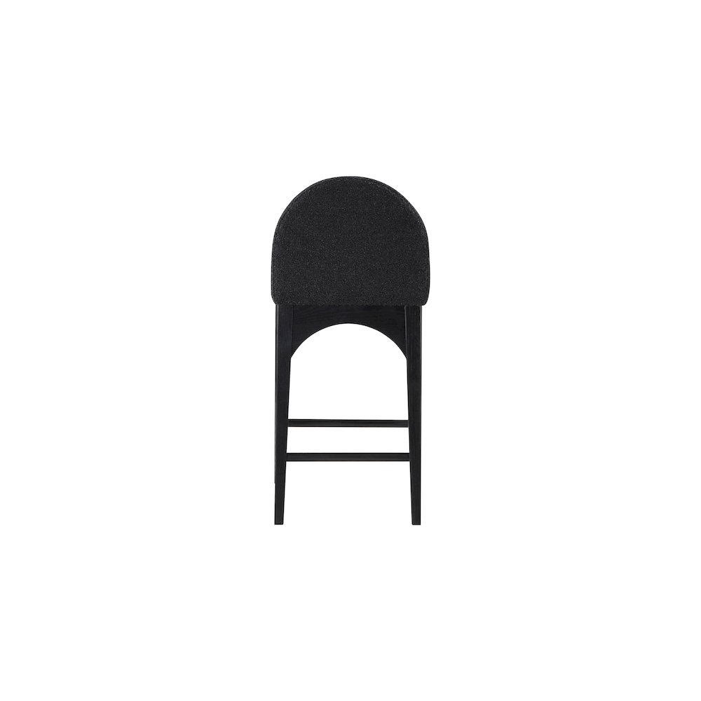 Waldorf Black Boucle Fabric Stool. Picture 2
