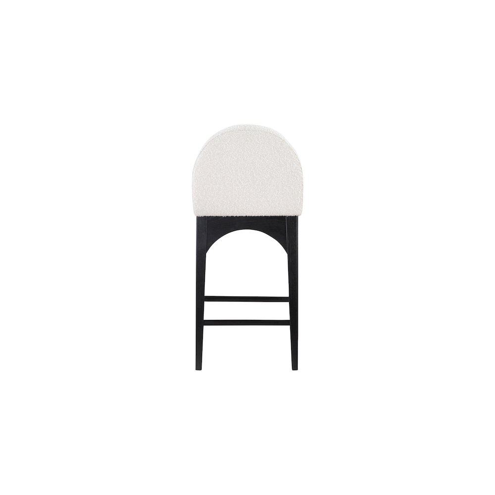 Waldorf Cream Boucle Fabric Stool. Picture 2