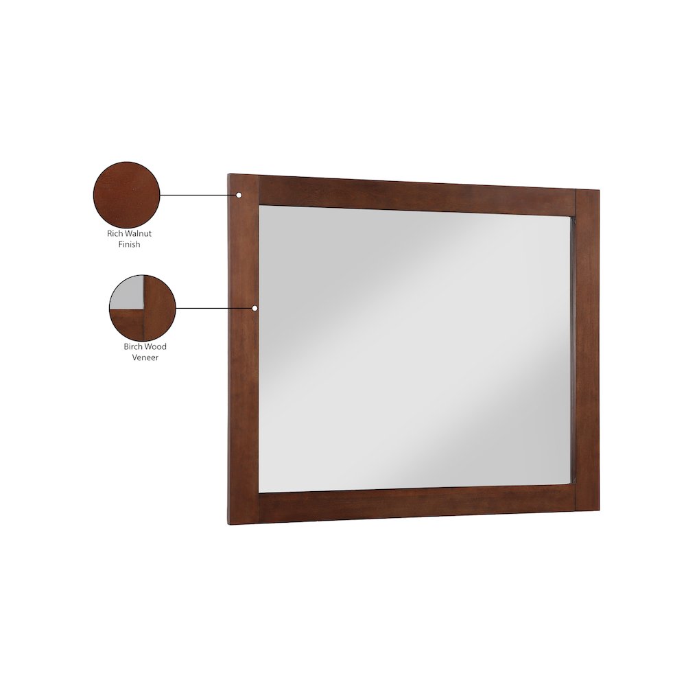 Monad Walnut Mirror. Picture 8