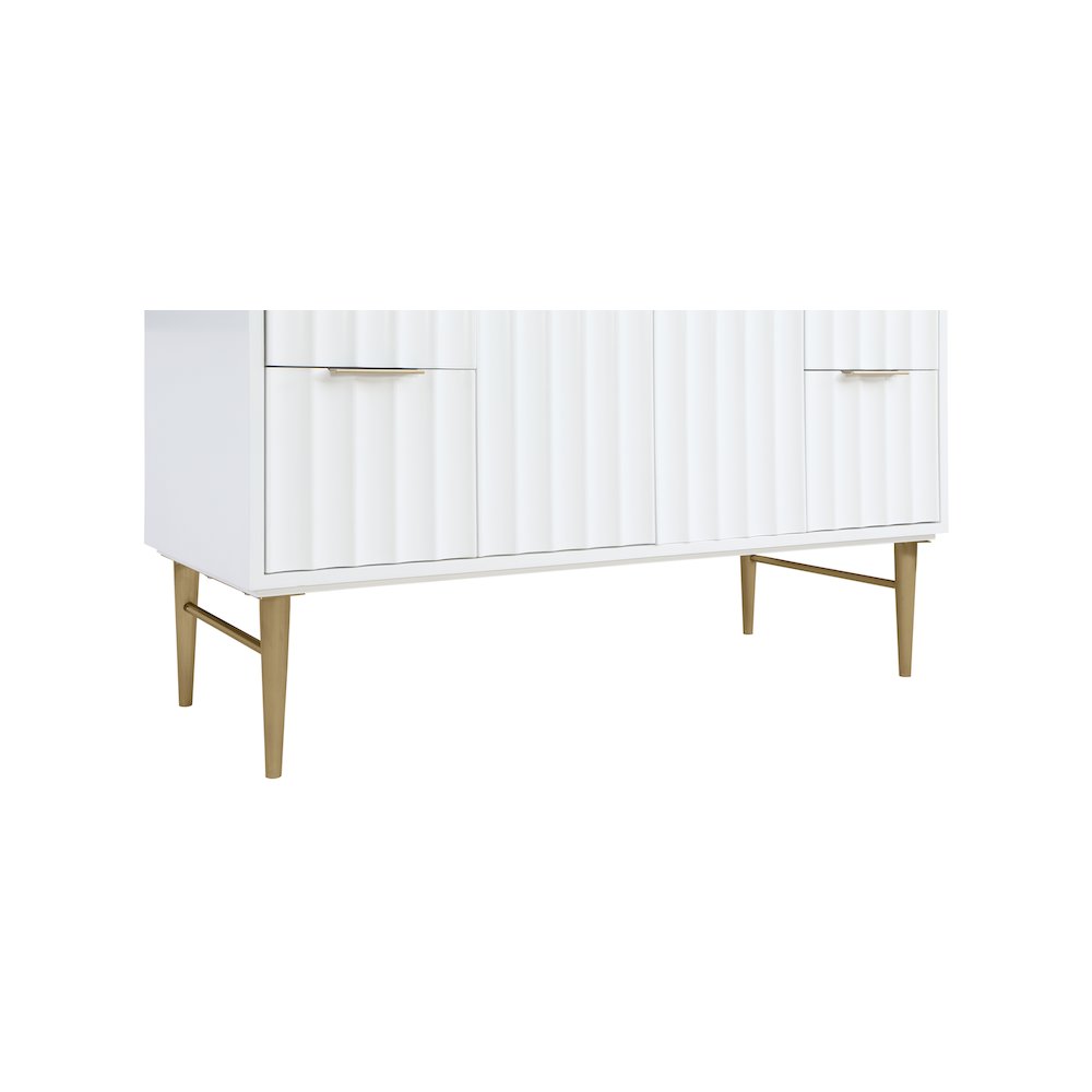 Modernist White Bathroom Vanity. Picture 10