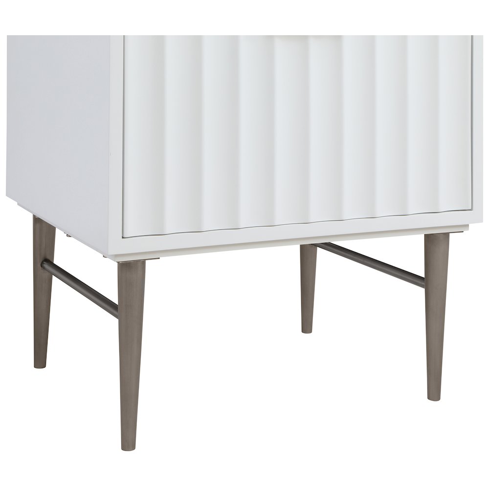 Modernist White Bathroom Vanity. Picture 10