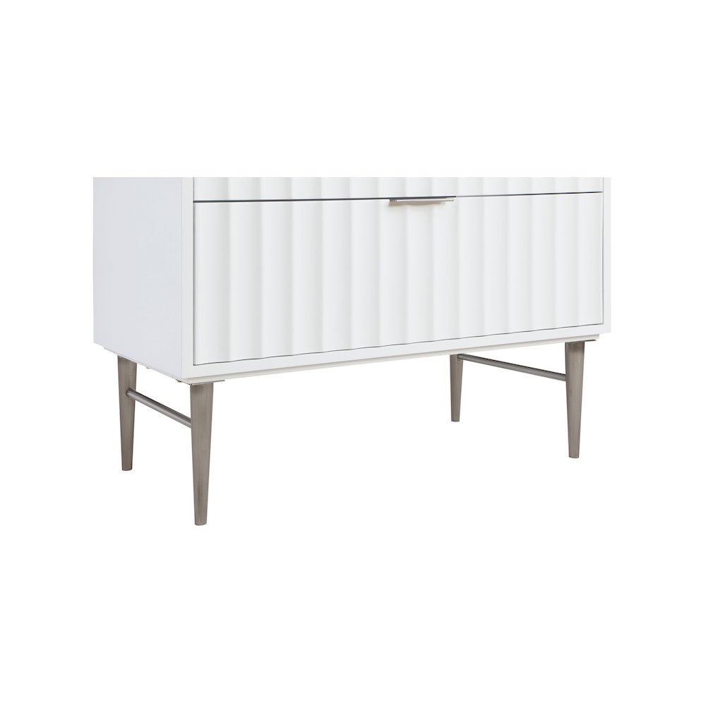 Modernist White Bathroom Vanity. Picture 10