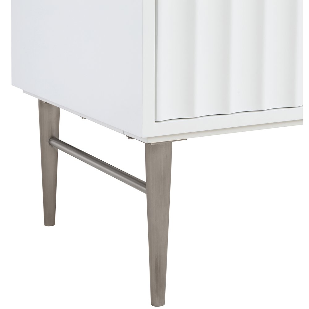 Modernist White Bathroom Vanity. Picture 11